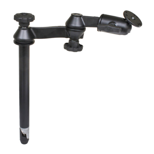 RAM-VP-SW1-12 RAM 12" upper Tele-Pole with double swing arm and round AMPS plate