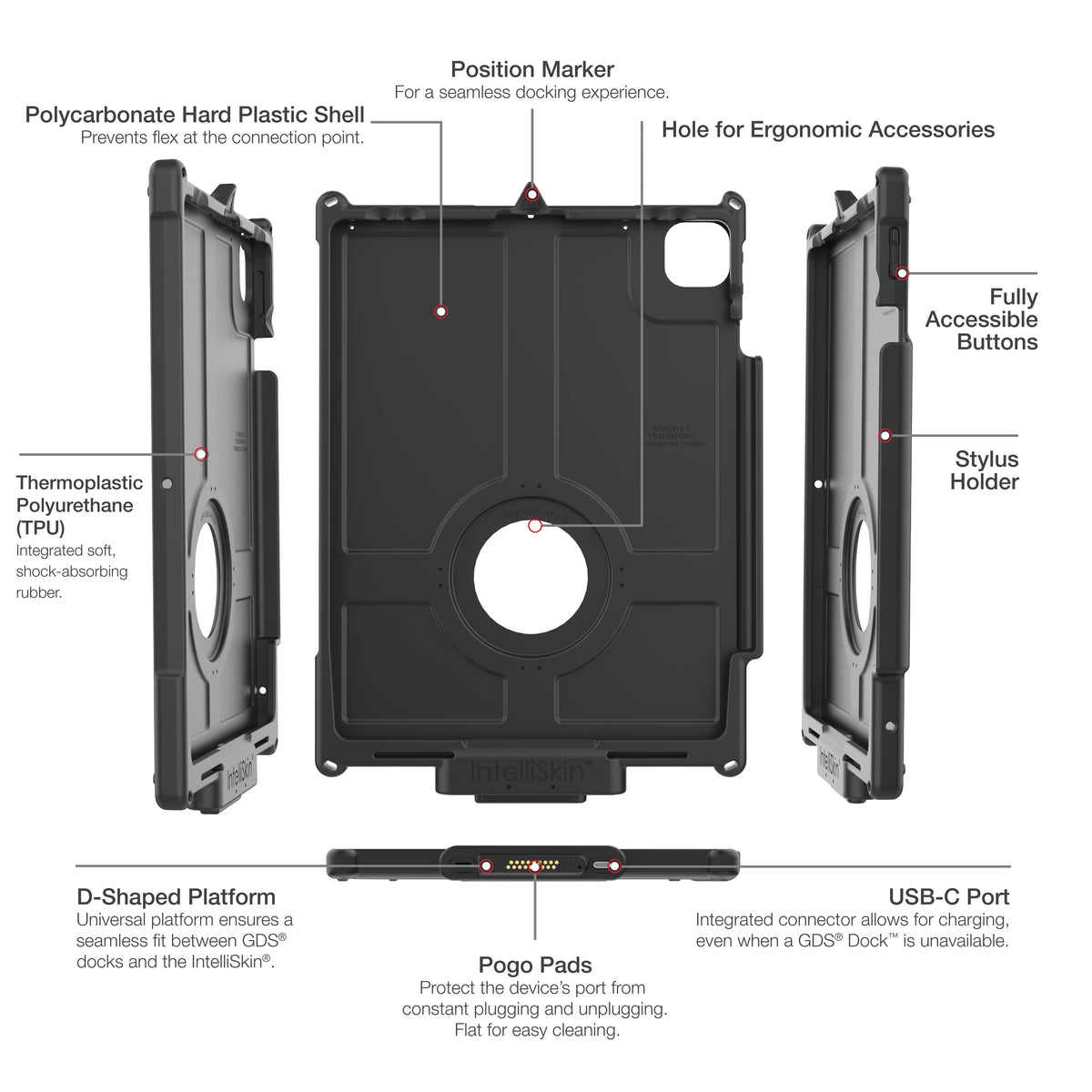 IntelliSkin® Next Gen for iPad Pro 13 (M4), Air 13 (M2 & M3), & Pro 12.9
