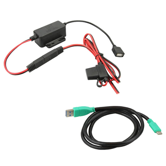 RAM GDS Modular 30-64V Hardwire Charger with Type-C Cable