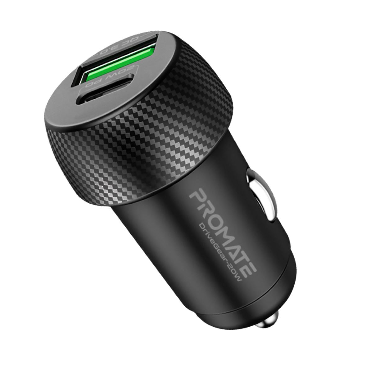 Promate 20W Dual Port Car Charger