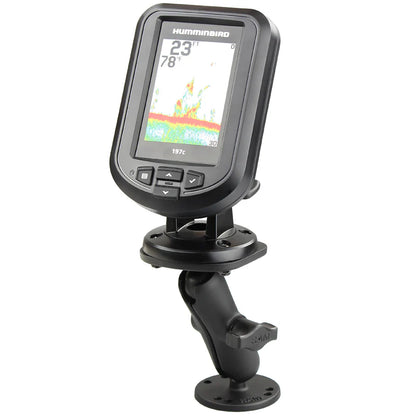 RAM Marine Drill-Down Double Ball Mount for Humminbird Piranha + More