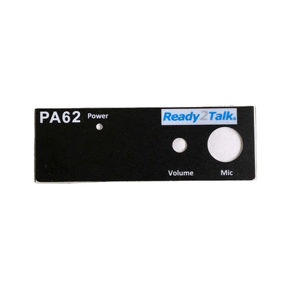 Ready2Talk Amplified PA System - PA62 Simplified - cover plate 