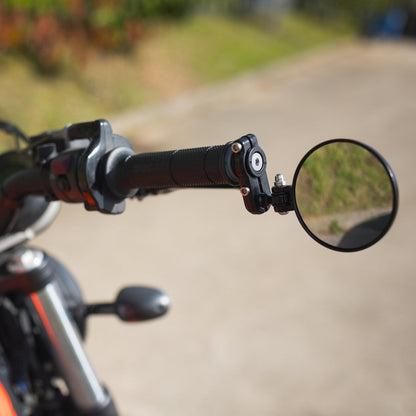 Oxford Fold Away Mirror - Black - PAIR