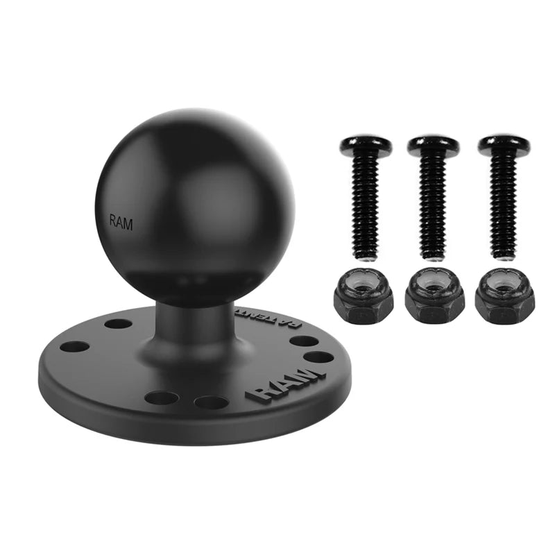 RAM Round Base - C Series - with #8-32 Hardware for Garmin Fishfinders
