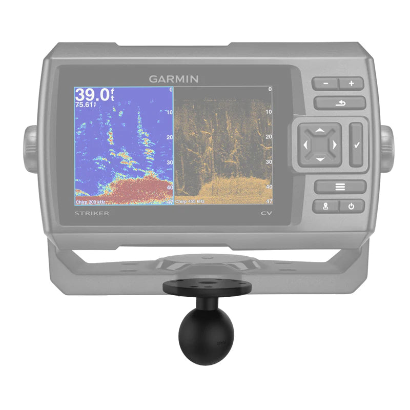 RAM Round Base - C Series - with #8-32 Hardware for Garmin Fishfinders
