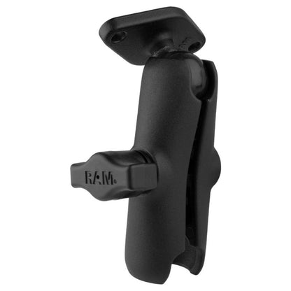 RAM Double Socket Arm with Diamond Base Plate - B Series (1" Ball) - Medium