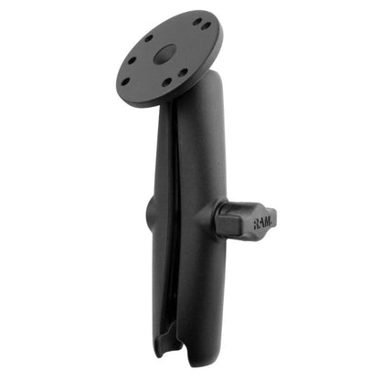 RAM Double Socket Arm with Round Base - B Series 1" Ball - Long length