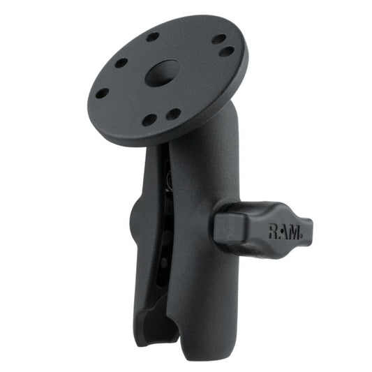 RAM Double Socket Arm with Round Base - B Series 1" Ball - Medium length