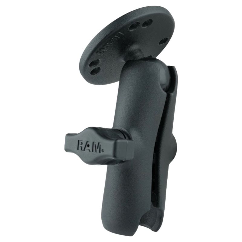 RAM Double Socket Arm with Round Base - B Series 1" Ball - Medium length