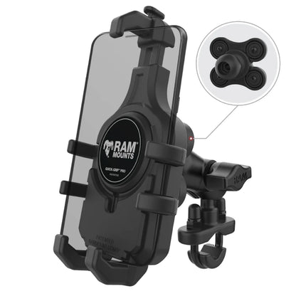 RAM-B-149Z-A-PD5VU RAM® Quick-Grip™ Pro Vibration Damping Phone Mount with U-Bolt Base