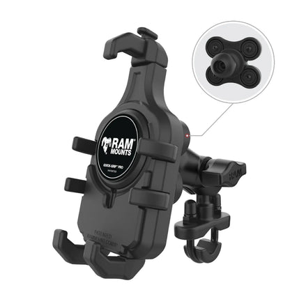 RAM-B-149Z-A-PD5VU RAM® Quick-Grip™ Pro Vibration Damping Phone Mount with U-Bolt Base