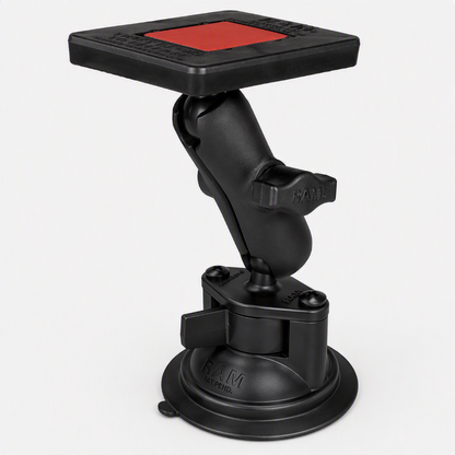RAM-B-166-300U – RAM Power Plate III Radar Detector Mount with Suction Cup Base  and Medium Arm