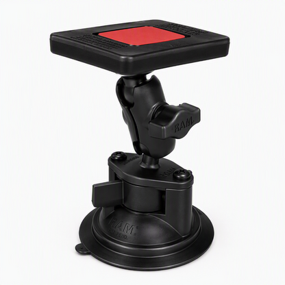 RAM-B-166-A-300U – RAM Power Plate III Radar Detector Mount with Suction Cup Base  with Short Arm