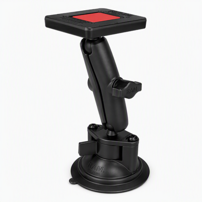 RAM-B-166-C-300U – RAM Power Plate III Radar Detector Mount with Suction Cup Base with Long Arm