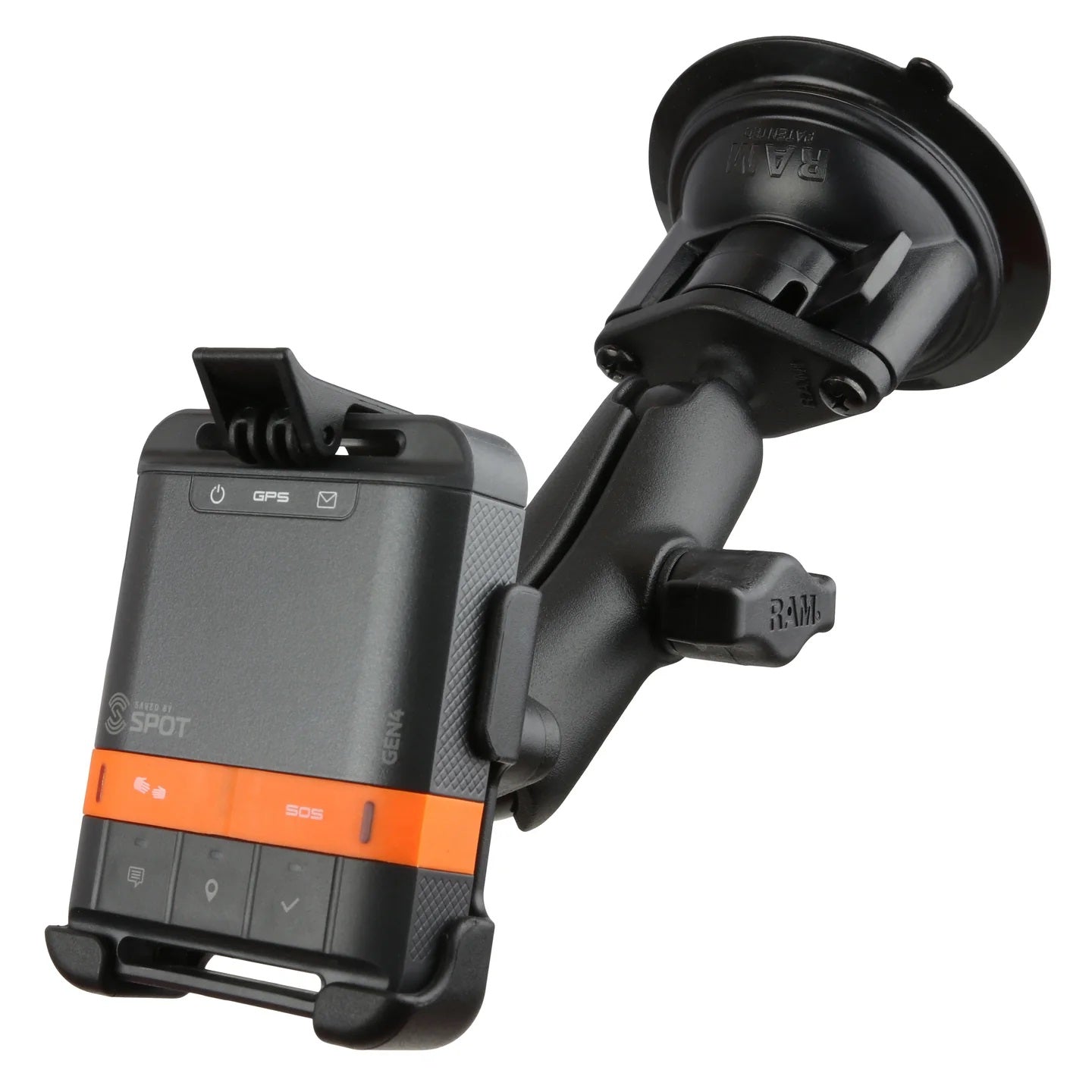 RAM-B-166-SPO6U RAM EZ-ROLL'R Model Specific Cradle for the SPOT Gen4 GPS with Twist-Lock Suction Cup Base