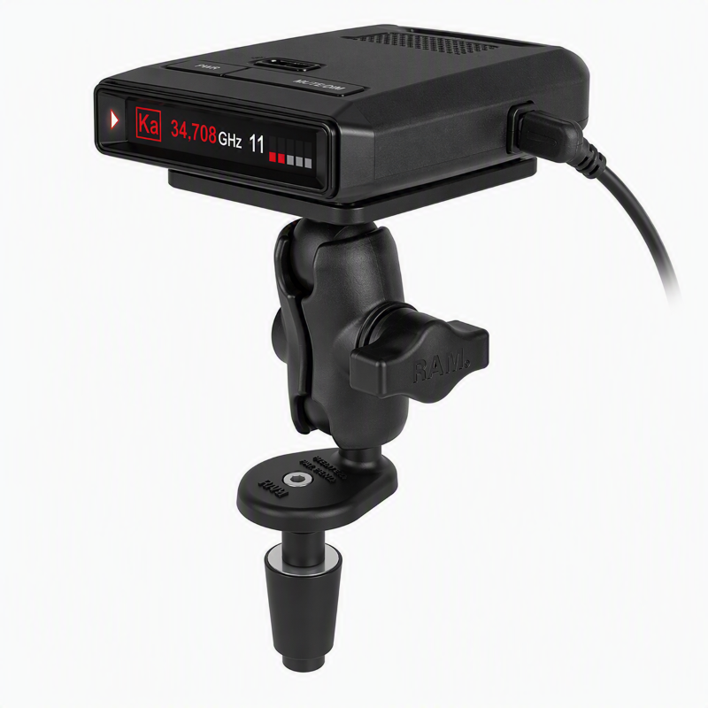 RAM-B-176-A-300-1U Radar Detector Mount – Power Plate with Fork Stem Base, Short Arm