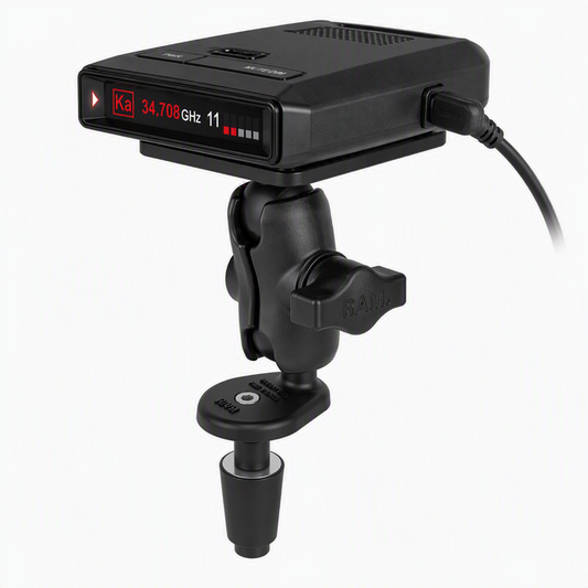 RAM-B-176-A-300-1U Radar Detector Mount – Power Plate with Fork Stem Base, Short Arm