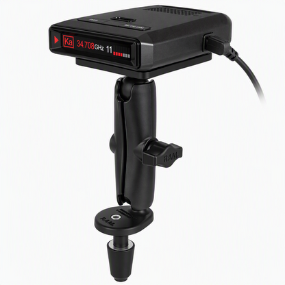 RAM-B-176-C-300-1U – RAM Power Plate III Radar Detector Mount with Fork Stem Base (Long Arm)