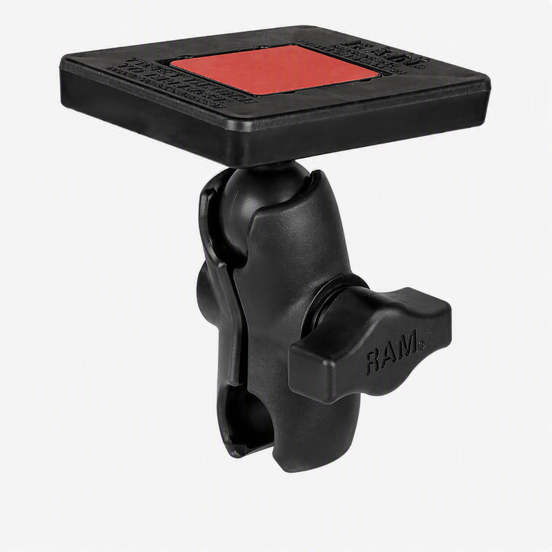 RAM-B-201-A-300-1U – RAM Power Plate III Radar Detector Holder with Short Arm (No Base)
