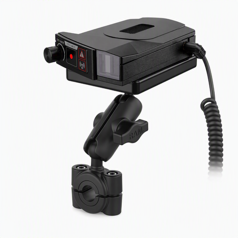 RAM-B-300-408-37-62U-A RAM Power Plate III Radar Detector Mount with Torque Mini Rail Base and Short Arm