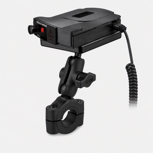 RAM-B-300-408-75-A – RAM Power Plate III Radar Detector Mount with Torque Base for Medium Bars and Short Arm