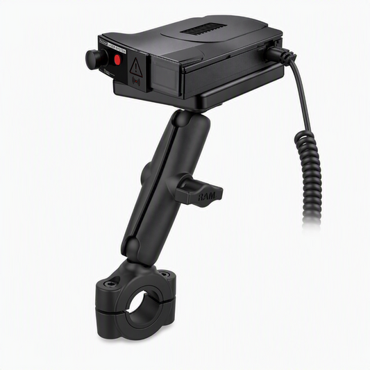 RAM-B-300-408-75-C – RAM Power Plate III Radar Detector Mount with Torque Base for Medium Bars with Long Arm
