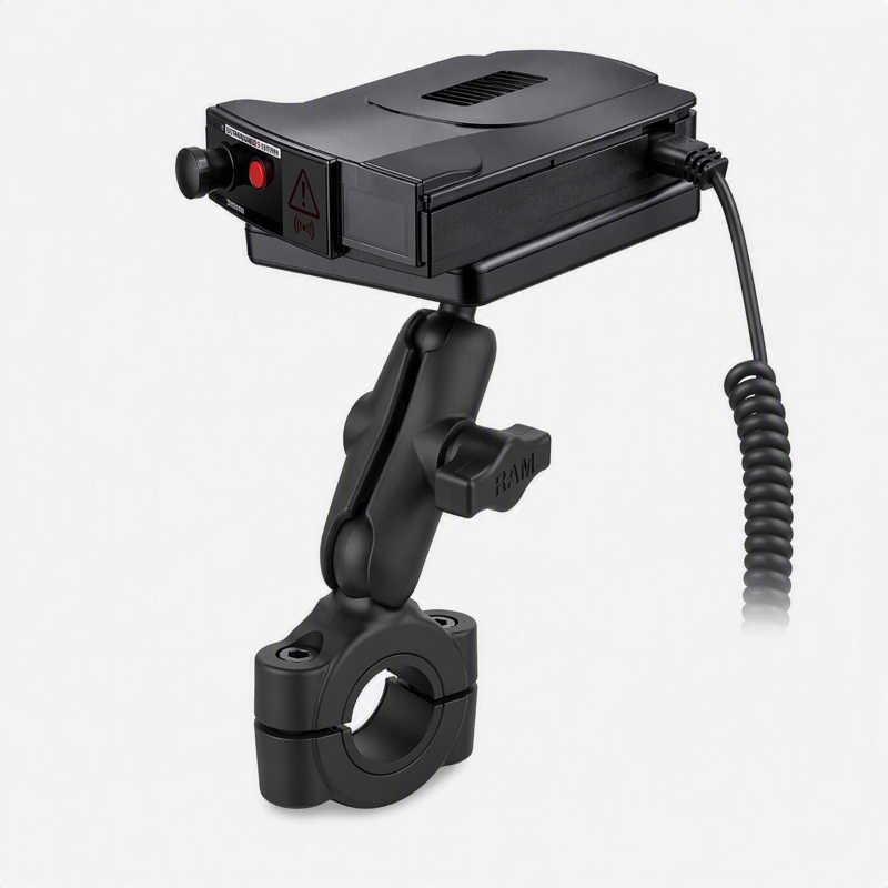 RAM-B-300-408-75 – RAM Power Plate III Radar Detector Mount with Torque Base for Medium Bars and medium length arm 