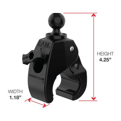 RAM X-Grip Universal Phablet Cradle with Medium Tough-Claw Base + Long Arm