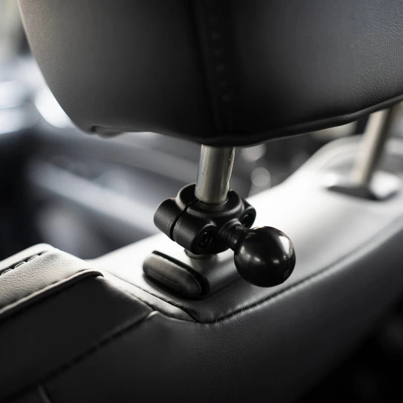 RAM® Torque™ Small Rail Base installed on seat headrest rails