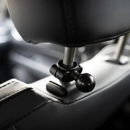 RAM® Torque™ Small Rail Base installed on seat headrest rails