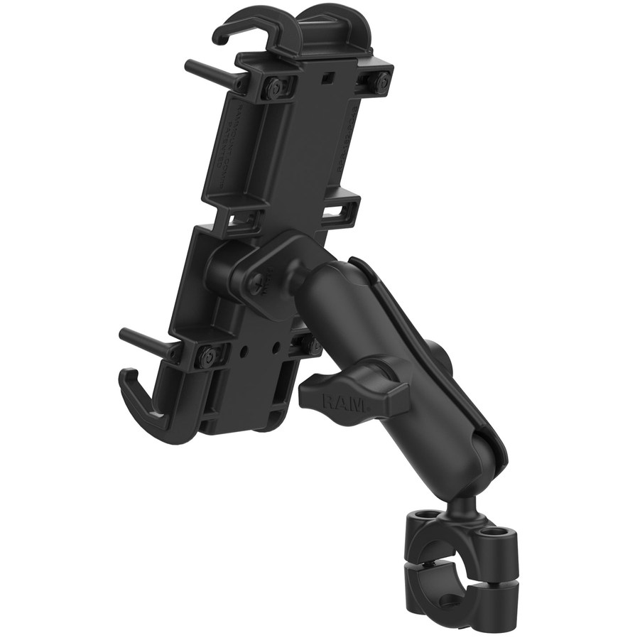 RAM Quick-Grip Universal XL Phone Cradle - with Torque Base (Medium Bars) & Medium Arm
