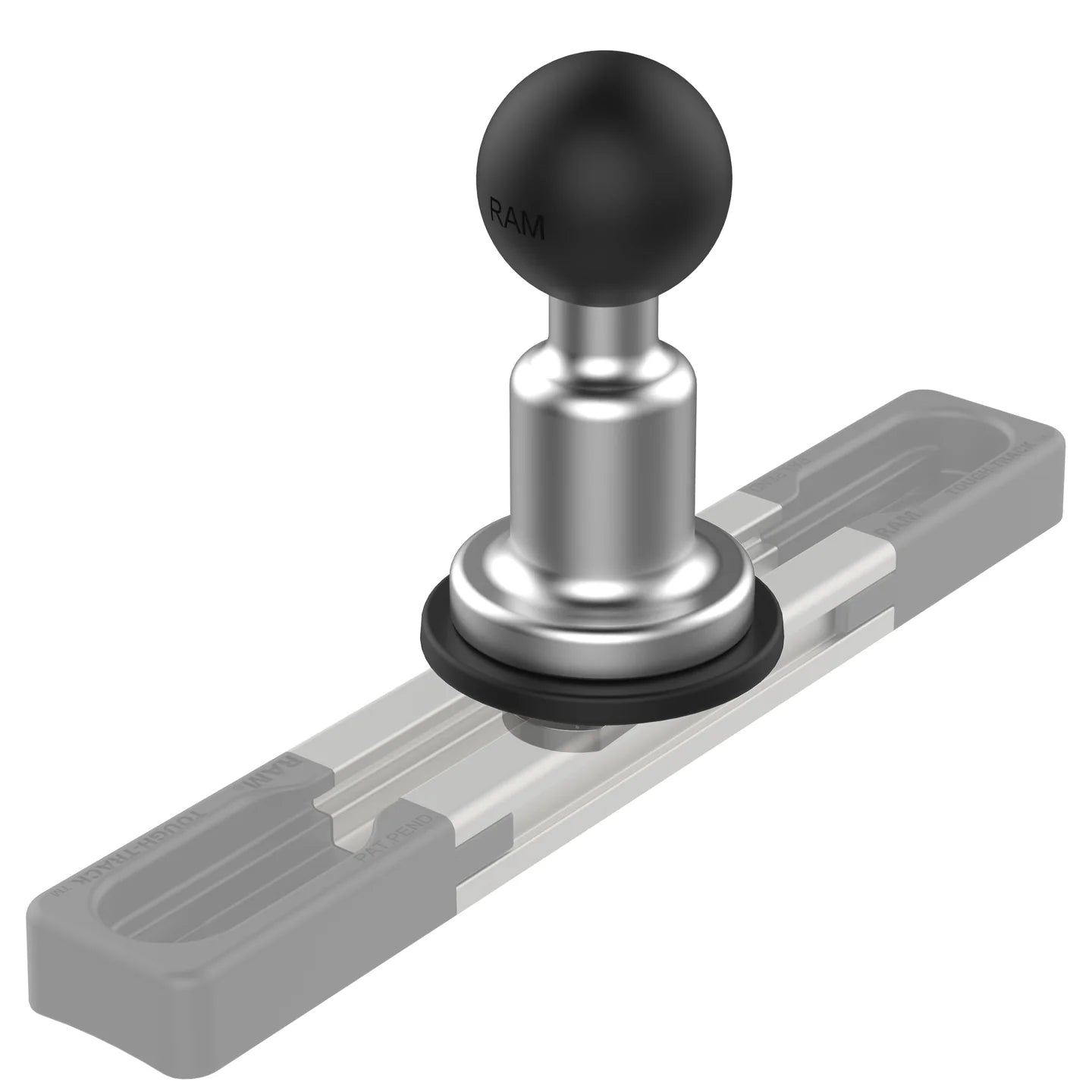 RAM-B-463-TRA1U aluminium Track Ball base with stainless steel T-bolt, third view