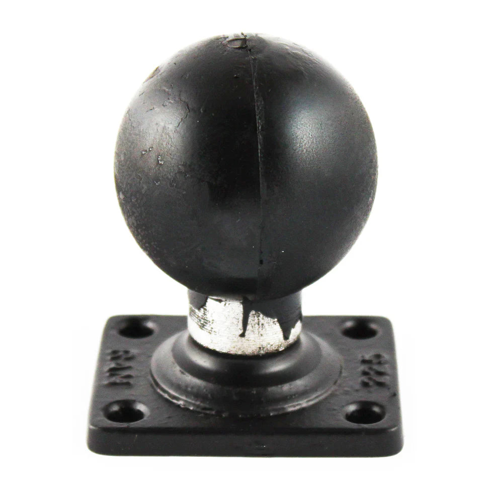 RAM-D-202U-225 rectangular D-size ball base with 1.5 inch x 2 inch four-hole pattern