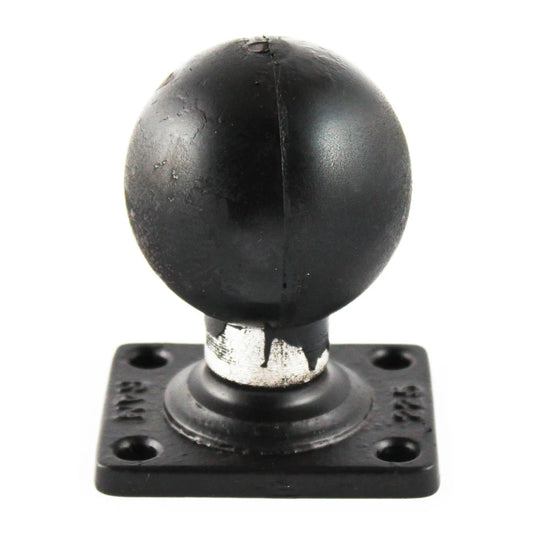RAM-D-202U-225 rectangular D-size ball base with 1.5 inch x 2 inch four-hole pattern