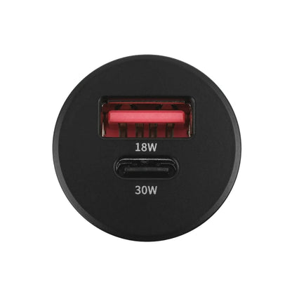 RAM GDS Cigarette Charger - 2-Port Type-C and Type A - low profile