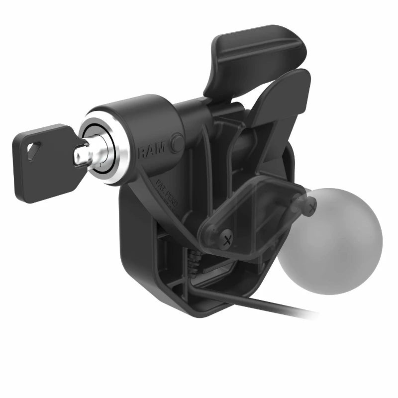 RAM GDS Uni-Conn Powered Right Locking Snap-In Dock with USB-C Connector