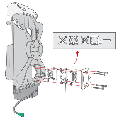 RAM-GDS-FAN1U GDS® Fan Accessory for GDS® Tough-Dock™ installation
