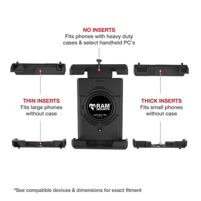 RAM-HOL-PD7U RAM® Quick-Grip™ Pro XL Phone Holder inserts 