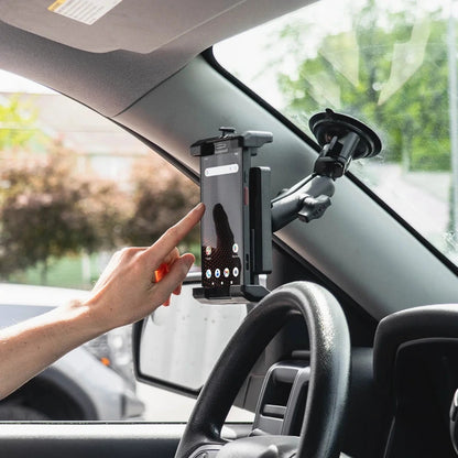 RAM-HOL-PD7U RAM® Quick-Grip™ Pro XL Phone Holder on windscreen