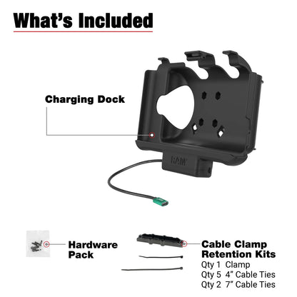 RAM Powered Cradle with USB-C Charging for Samsung Tab Active5,3,2