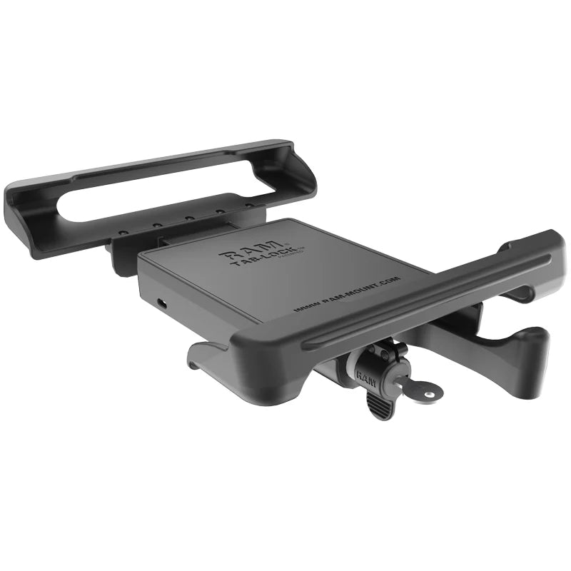 RAM-HOL-TABL10U RAM® Tab-Lock™ Tablet Holder for Panasonic Toughpad FZ-A1 + More - showing locking mechanism 