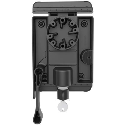 RAM-HOL-TABL18U RAM® Tab-Lock™ Universal Spring Loaded Holder for 7-8" Tablets from rear 