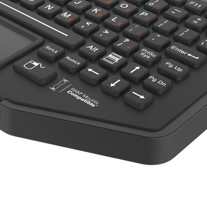 RAM-KB2-USB GDS® Keyboard™ with Track Pad is compatible with RAM mounting systems 