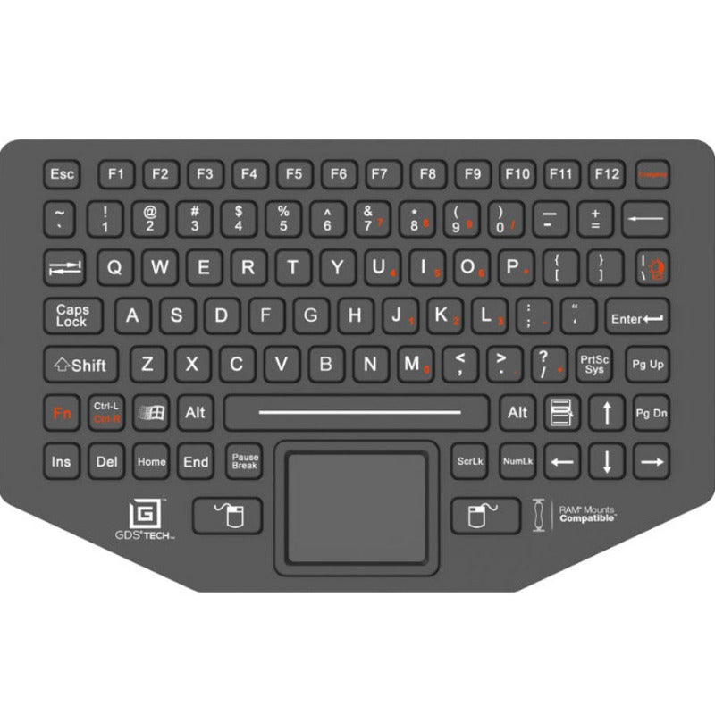RAM-KB2-USB GDS® Keyboard™ with Track Pad showing all keys 