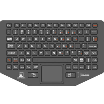 RAM-KB2-USB GDS® Keyboard™ with Track Pad showing all keys 
