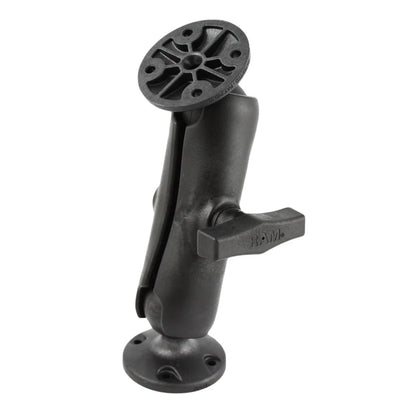 RAM Composite Double Ball Mount with Two Round Plates - C Series - Medium