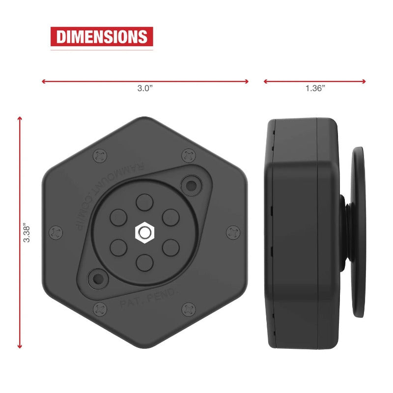 RAP-462NPT Vibe-Safe Dimensions