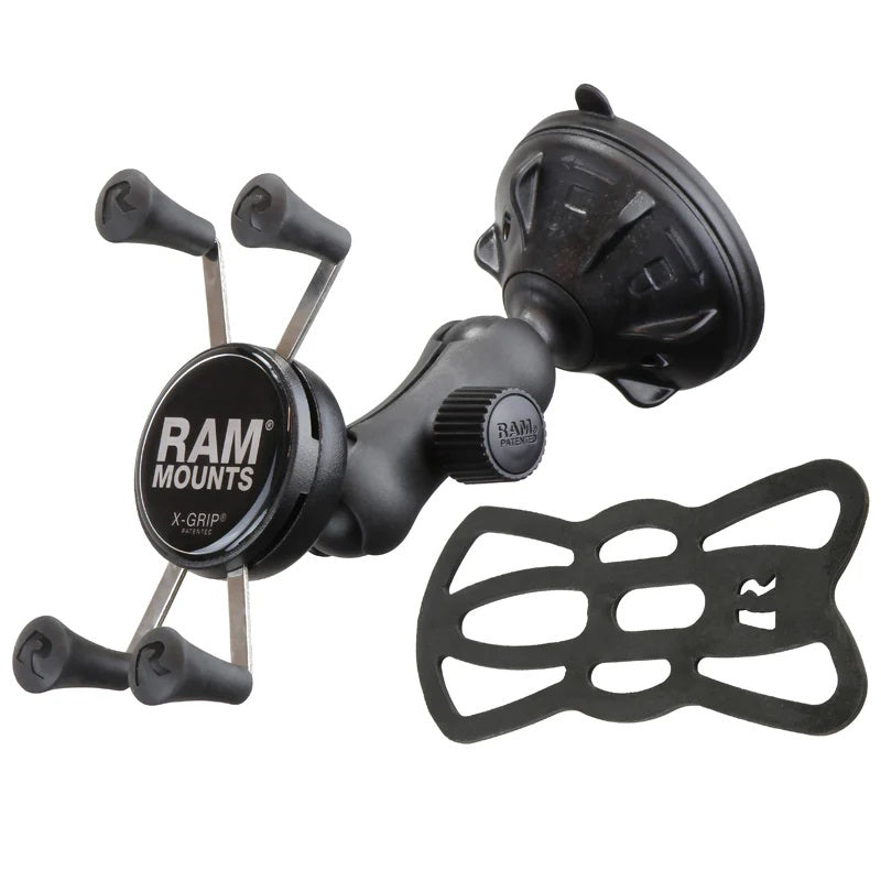 RAP-B-166-2-UN7U RAM® X-Grip® Phone Mount with Twist-Lock™ Low Profile Suction Cup - with tether