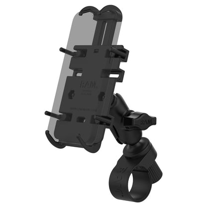 RAM Quick-Grip Phone Mount with Tough-Strap Handlebar Base