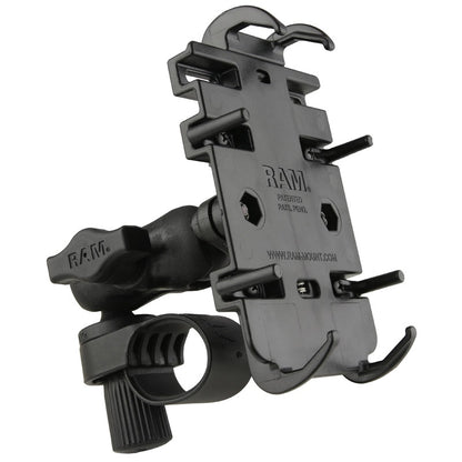 RAM Quick-Grip Phone Mount with Tough-Strap Handlebar Base